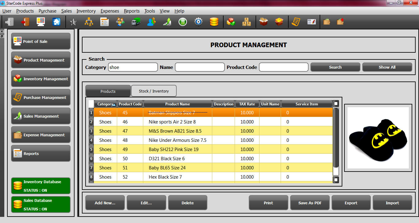 role based security in POS